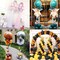Metal Balloon Column Stand Set of 2, Reusable Telescopic Design, Height Adjustable from 1.57 to 7 Ft, Balloon Stander for Party Decorations